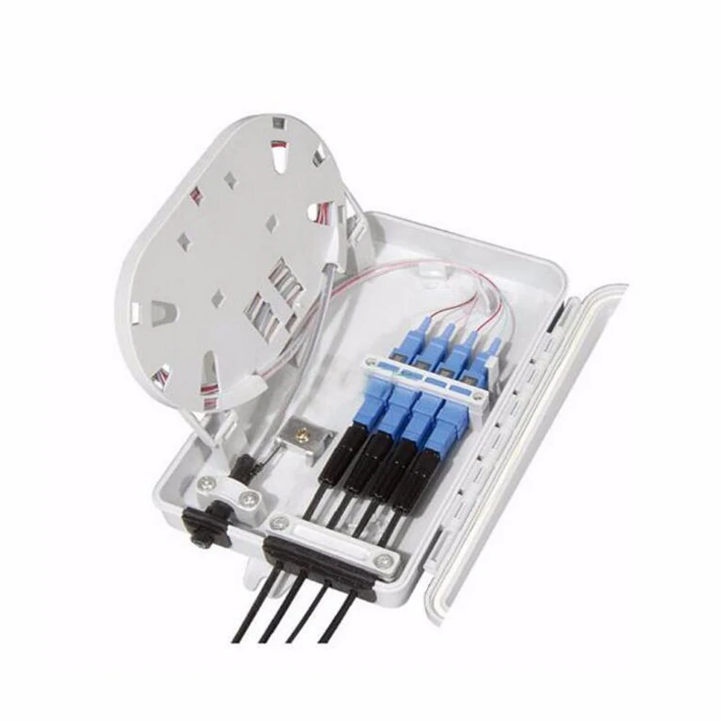 FTTH 4F Core Fiber Optic Termination Box 4 port optical fiber distribution box FTTX Fiber Optic Box Splitter Box
FTTH 4F Core Fiber Optic Termination Box 4 port optical fiber distribution box FTTX Fiber Optic Box Splitter Box