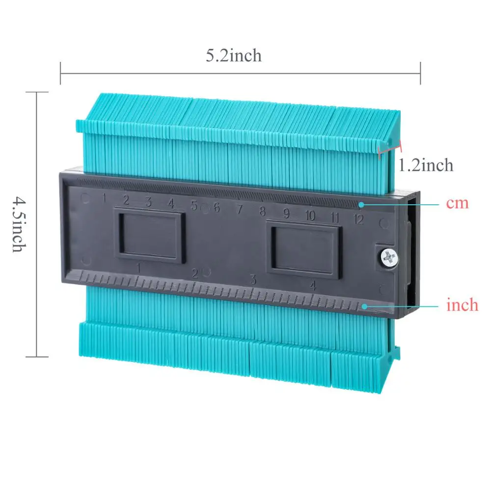12cm Contour Gauge Plastic Profile Copy Contour Gauges Standard Wood Marking Tool Tiling Laminate Tiles
12cm Contour Gauge Plastic Profile Copy Contour Gauges Standard Wood Marking Tool Tiling Laminate Tiles