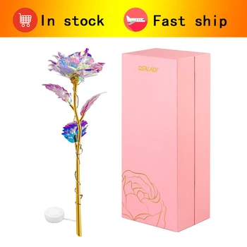 OSALADI Colorful Luminous Rose Artificial Rose Flower LED Light for Mother's Day Thanksgiving Valentine's Day Birthday 
OSALADI Colorful Luminous Rose Artificial Rose Flower LED Light for Mother's Day Thanksgiving Valentine's Day Birthday