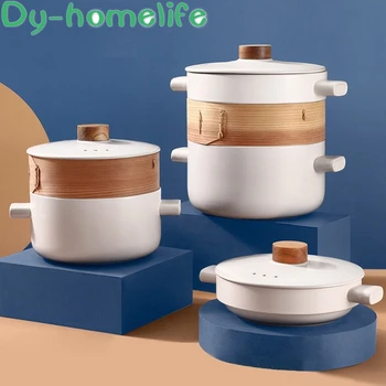 2/3 Layer Ceramic Casserole Japanese Style Steamer Multi-function Cooking Soup Pot Stew Pot Open Flame Home Kitchen Supplies
2/3 Layer Ceramic Casserole Japanese Style Steamer Multi-function Cooking Soup Pot Stew Pot Open Flame Home Kitchen Supplies