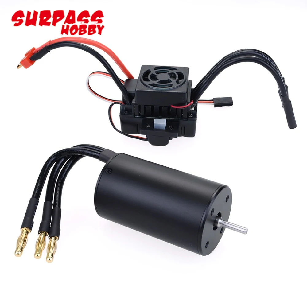 Hot Surpass Hobby RC 3660 2600KV/3300KV Sensorless Brushless Motor with 60A ESC & LED Programming Card for 1/10 RC Truck Monster
Hot Surpass Hobby RC 3660 2600KV/3300KV Sensorless Brushless Motor with 60A ESC & LED Programming Card for 1/10 RC Truck Monster