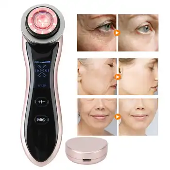 7-In-1 RF EMS Ion Cleaning Face Machine Ice Compress Vibration Massage Face Care Machine Micro current Facial Beauty Device Gift
7-In-1 RF EMS Ion Cleaning Face Machine Ice Compress Vibration Massage Face Care Machine Micro current Facial Beauty Device Gift