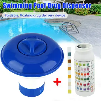 Swimming Pool Floating Chlorine Hot Tub Chemical Dispenser +50pcs Test Strips Tablets Cage Disonfectant Swimming Pool Clarifier
Swimming Pool Floating Chlorine Hot Tub Chemical Dispenser +50pcs Test Strips Tablets Cage Disonfectant Swimming Pool Clarifier