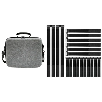 1 Pcs Carrying Case Hard Shell Storage Bag with 21 Game Cartridges & 1 Set 20 Pack Reusable and Cable Ties Set 20 Pack
1 Pcs Carrying Case Hard Shell Storage Bag with 21 Game Cartridges & 1 Set 20 Pack Reusable and Cable Ties Set 20 Pack