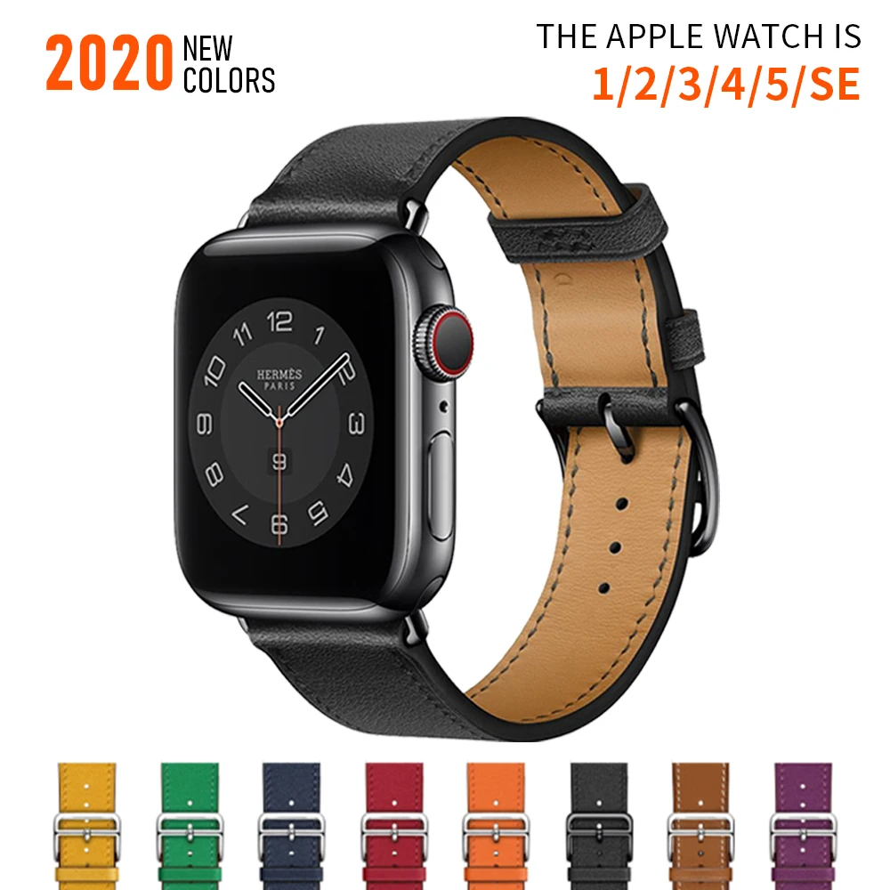 High quality Leather loop for iWatch 40mm 44mm Business Sports Strap Single Tour for Apple watch band 42mm 38mm Series 6 5 4 3 2
High quality Leather loop for iWatch 40mm 44mm Business Sports Strap Single Tour for Apple watch band 42mm 38mm Series 6 5 4 3 2