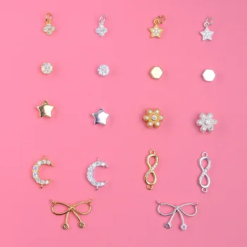 s925 sterling silver micro-set four-leaf clover pendant stars small flowers moon every bead accessories material DIY bracelet
s925 sterling silver micro-set four-leaf clover pendant stars small flowers moon every bead accessories material DIY bracelet