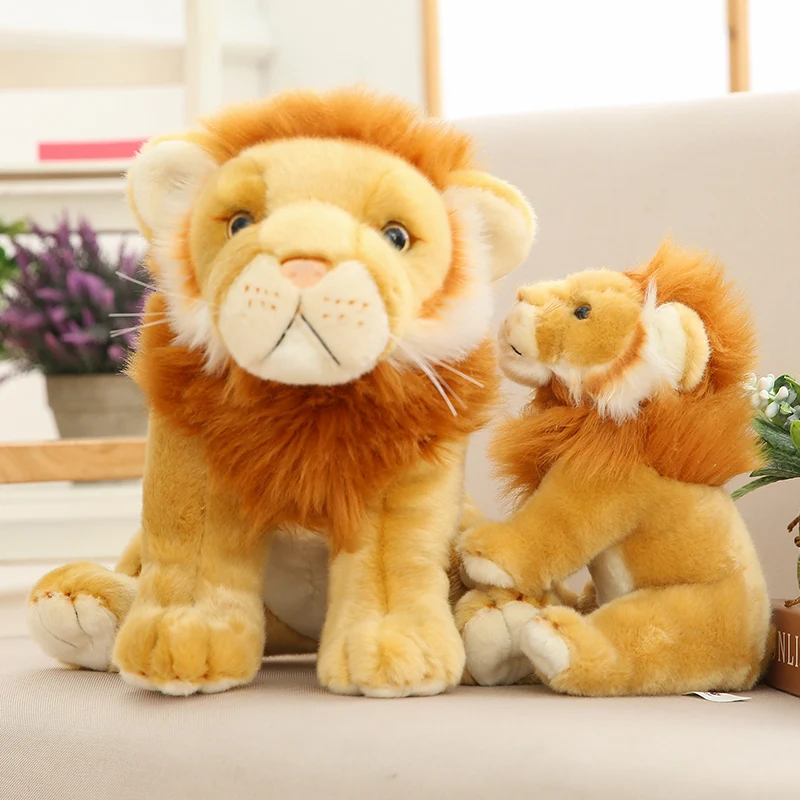 

2020 New High Quality Popular Lion Stuffed Plush Doll Jungle Series Stuffed Animal Toys For Kids Children Gift 20-30cm