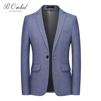 PEORCHID 2020 New Arrival Blue Mens Blazer Jacket Slim fit One Button Casual Performance Singer Jacket For Men Formal Coats
PEORCHID 2020 New Arrival Blue Mens Blazer Jacket Slim fit One Button Casual Performance Singer Jacket For Men Formal Coats
