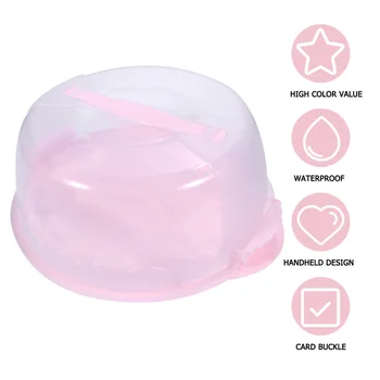 8 Inches Cake Box Portable Handheld Cake Packaging Food Storage Case Fresh Keeping Container with Lid (Pink)
8 Inches Cake Box Portable Handheld Cake Packaging Food Storage Case Fresh Keeping Container with Lid (Pink)