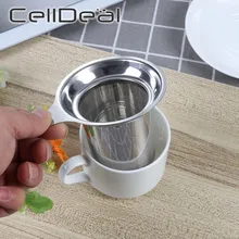 Tea Strainer Handle-Clip TEA-FILTER Teapot Kitchen-Accessories Spice Loose Reusable 304-Stainless-Steel Tea Strainer Handle-Clip TEA-FILTER Teapot Kitchen-Accessories Spice Loose Reusable 304-Stainless-Steel