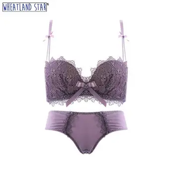 Purple Lace Bra and Panty Set Wire Free Push Up Lingerie Set Adjusted Straps Three Hook-and-Eye Intimates Underwear & Sleepwears
Purple Lace Bra and Panty Set Wire Free Push Up Lingerie Set Adjusted Straps Three Hook-and-Eye Intimates Underwear & Sleepwears