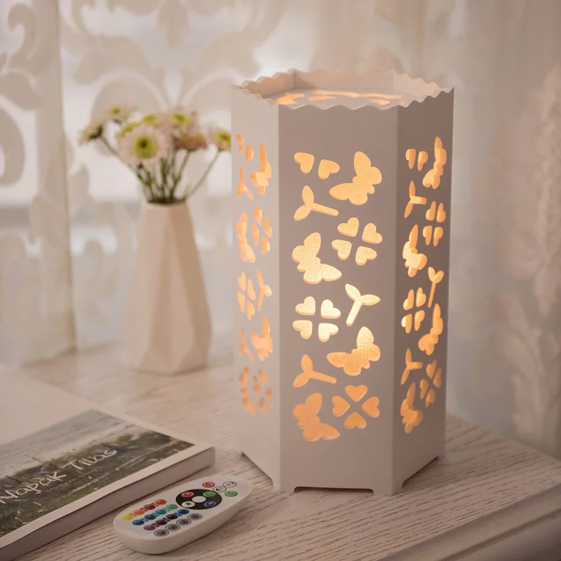 Bedroom Bedside Lamp Remote Control Dreamy Creative Pastoral Style Simple Lamp Adjustable Light Plug Colorful Small Night Lamp F
Bedroom Bedside Lamp Remote Control Dreamy Creative Pastoral Style Simple Lamp Adjustable Light Plug Colorful Small Night Lamp F