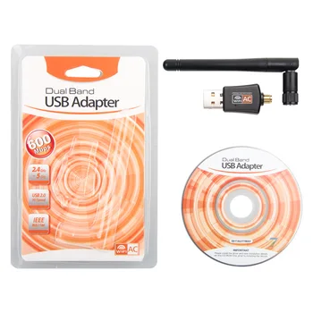 2.4Ghz&5Ghz Dual Band Wifi USB Adapter 600Mbps WiFi Adapter for PC Desktop Wi Fi Dongle USB Wireless Network Card Wi-Fi Antenna
2.4Ghz&5Ghz Dual Band Wifi USB Adapter 600Mbps WiFi Adapter for PC Desktop Wi Fi Dongle USB Wireless Network Card Wi-Fi Antenna