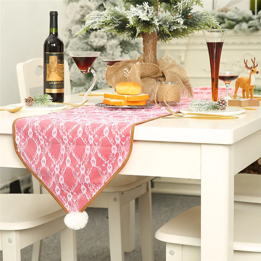 Christmas Lace ball Table Runner Xmas Party Dinner Table Cloth Cover Merry Christmas Decorations for Home Navidad
Christmas Lace ball Table Runner Xmas Party Dinner Table Cloth Cover Merry Christmas Decorations for Home Navidad