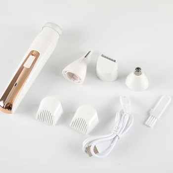 4 in 1 Women Epilator Multi-Functional Facial Eyebrow Nose Electric Body Electric Hair Removal Shaving Machine
4 in 1 Women Epilator Multi-Functional Facial Eyebrow Nose Electric Body Electric Hair Removal Shaving Machine