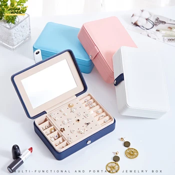 Mini Jewelry Packaging Display Armoire Box Luxury PU Ring Earring Jewelry Organizer Carrying Case Wedding Gift Bag
Mini Jewelry Packaging Display Armoire Box Luxury PU Ring Earring Jewelry Organizer Carrying Case Wedding Gift Bag