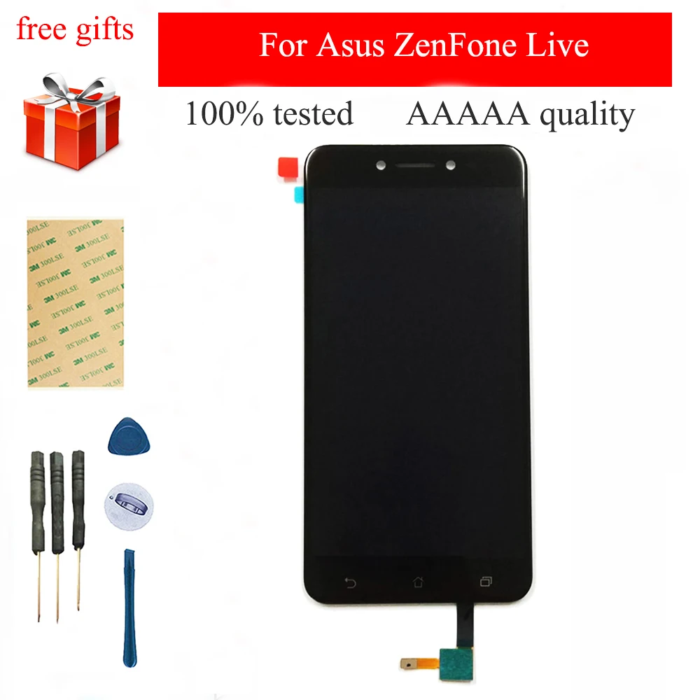 Для Asus ZenFone Live ZB501KL X00FD сенсорный экран дигитайзер сенсорная стеклянная панель + ЖК