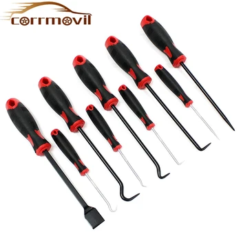 Auto Repair Tool Screwdriver Precision Scraper Hook and Pick 9-Piece Set Small 6.5in and Large 10in Automotive Electronic Tools
Auto Repair Tool Screwdriver Precision Scraper Hook and Pick 9-Piece Set Small 6.5in and Large 10in Automotive Electronic Tools