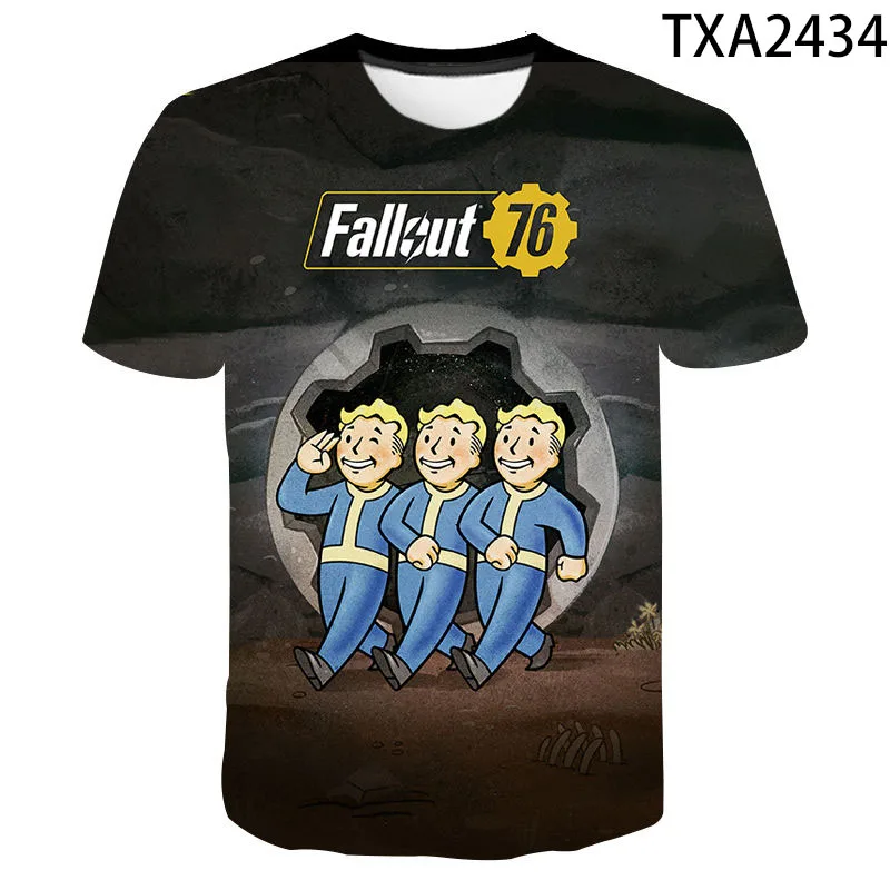 VELD Tec футболки для игр видеоигр Fallout 76 2 3 4 мужская женская Детская Повседневная