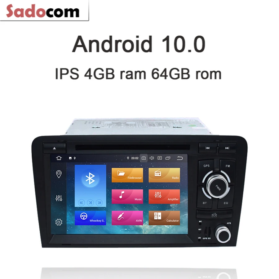 7 "IPS 2 din Android 9 0 автомобильный DVD плеер 8 ядер 64 Гб ROM 4 RAM авторадио радио GPS карта