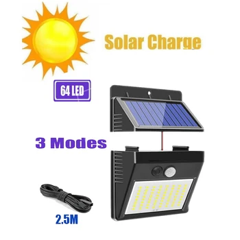 64/30 LED Solar Lamp Motion Sensor Wall Light Outdoor Courtyard Garden Garage Security Lamp Waterproof Solar Street Lights optio
64/30 LED Solar Lamp Motion Sensor Wall Light Outdoor Courtyard Garden Garage Security Lamp Waterproof Solar Street Lights optio