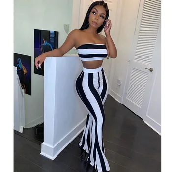 2 Two Piece Set Women Tube Long Pants Set Sexy Autumn Crop Top Flare Pants Tracksuit Women Conjunto Feminino 2020 Party Outfits
2 Two Piece Set Women Tube Long Pants Set Sexy Autumn Crop Top Flare Pants Tracksuit Women Conjunto Feminino 2020 Party Outfits