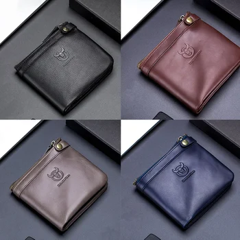 AUAU-Bullcaptain Brand Rfid Retro Wallet Men's Leather Wallet Zipper Buckle Storage Bag Clutch Purse Coin Purse
AUAU-Bullcaptain Brand Rfid Retro Wallet Men's Leather Wallet Zipper Buckle Storage Bag Clutch Purse Coin Purse