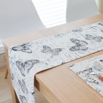 Vintage Butterfly Table Runner Tassel Table Mat Thickly Double Layer Cotton Modern Table Flag Tablerunner Elegant Home Decor D30
Vintage Butterfly Table Runner Tassel Table Mat Thickly Double Layer Cotton Modern Table Flag Tablerunner Elegant Home Decor D30