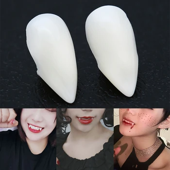 DIY Environmentally Resin Halloween Costume Props Party 1 Pair 4 Size Dentures Props Vampire Teeth Fangs Friendly with Gift Box 
DIY Environmentally Resin Halloween Costume Props Party 1 Pair 4 Size Dentures Props Vampire Teeth Fangs Friendly with Gift Box
