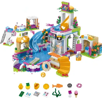 Summer Friends City Swimming Pool Water Park Model Building Blocks Girls Friend House Bricks Toys Gift For Children 
Summer Friends City Swimming Pool Water Park Model Building Blocks Girls Friend House Bricks Toys Gift For Children