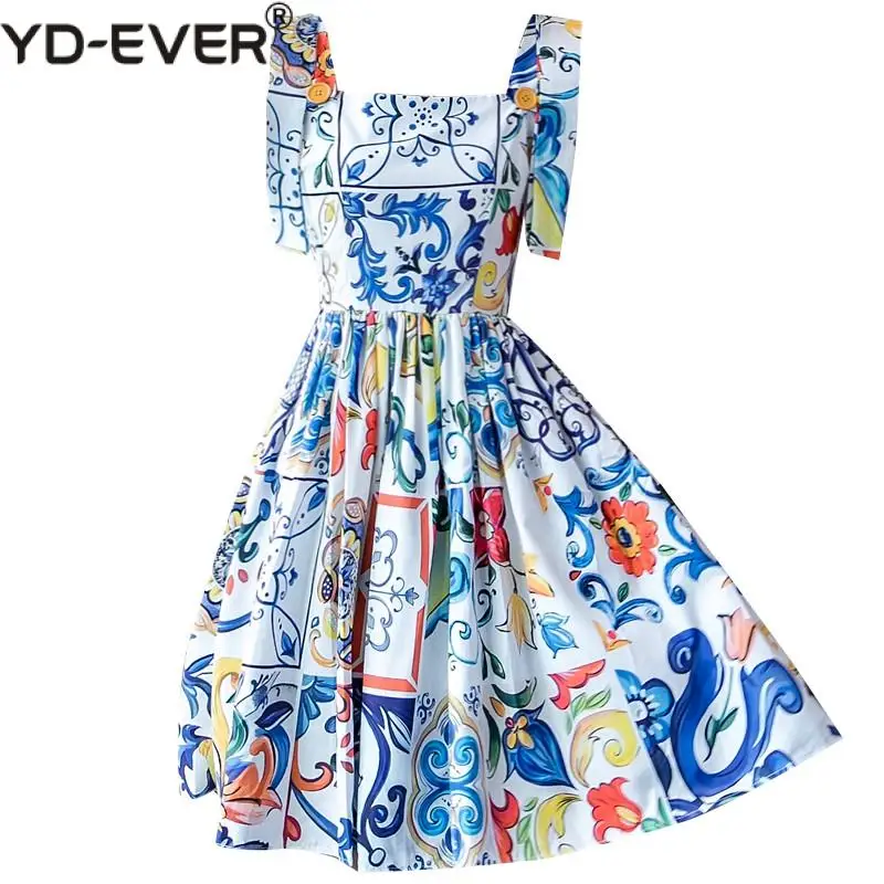 Runway Designer Blue and White Porcelain Dress 2019 Summer Button Sundress Women's Bow Spaghetti Strap Flower Print Mini Dress
Runway Designer Blue and White Porcelain Dress 2019 Summer Button Sundress Women's Bow Spaghetti Strap Flower Print Mini Dress