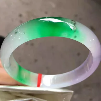 Natural Myanmar yu Bracelet a product ice seed Yang green floating violet yu Bracelet(including certificate)
Natural Myanmar yu Bracelet a product ice seed Yang green floating violet yu Bracelet(including certificate)