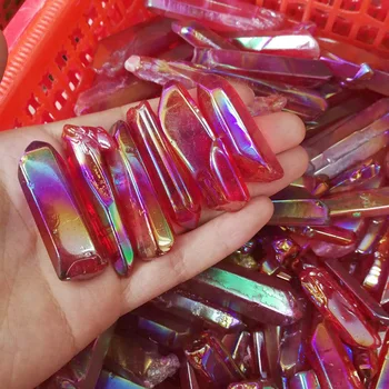 High Quality Rainbow Titanium Aura Lemurian Seed Quartz Crystal Stones Point Specimen Minerals Stones For Home Decor Gift
High Quality Rainbow Titanium Aura Lemurian Seed Quartz Crystal Stones Point Specimen Minerals Stones For Home Decor Gift