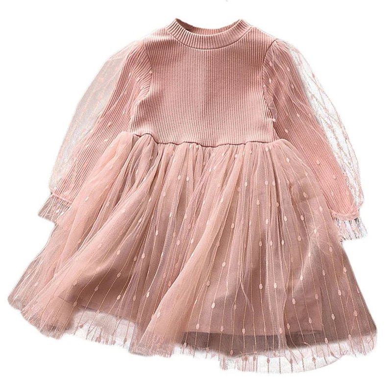 Baby Girl Autumn Winter Dress Kids Knee-length Long Sleeve dress 2-6 age Girl Cotton Mesh Princess Dress Children Birthday Party
Baby Girl Autumn Winter Dress Kids Knee-length Long Sleeve dress 2-6 age Girl Cotton Mesh Princess Dress Children Birthday Party