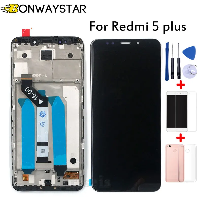 High Quality For Xiaomi Redmi 5 Plus LCD Display Screen Touch Panel Display digitizer Assembly With Frame or no frame with Gifts
High Quality For Xiaomi Redmi 5 Plus LCD Display Screen Touch Panel Display digitizer Assembly With Frame or no frame with Gifts
