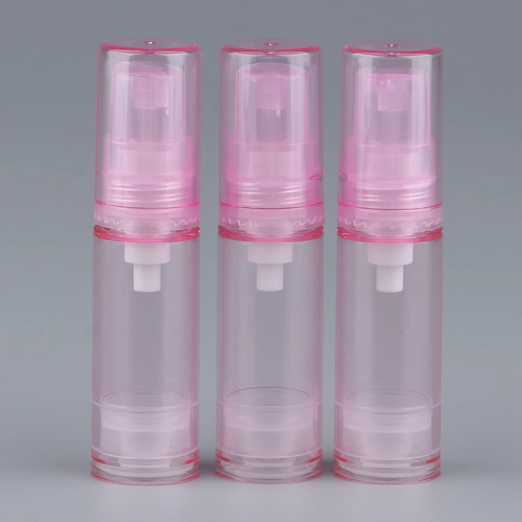 3pcs Empty Jars PET Airless Pump Bottles Refillable Serum Cosmatics Containers Durable Lightweight Leak Proof & Shockproof | Красота и