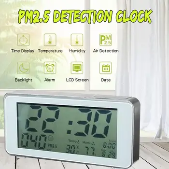 LCD PM2.5 Digital Alarm Clock Electronic Multi-functional Humidity Temperature Formaldehyde Air Detector Digital Gas Analyzer
LCD PM2.5 Digital Alarm Clock Electronic Multi-functional Humidity Temperature Formaldehyde Air Detector Digital Gas Analyzer