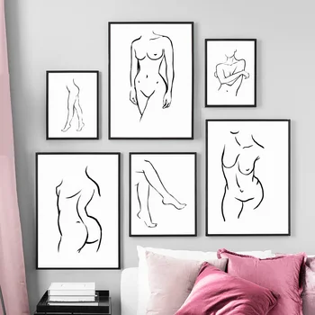 Wall Art Canvas Painting Abstract Drewing Girl Body Black White Nordic Posters And Prints Wall Pictures For Living Room Decor
Wall Art Canvas Painting Abstract Drewing Girl Body Black White Nordic Posters And Prints Wall Pictures For Living Room Decor
