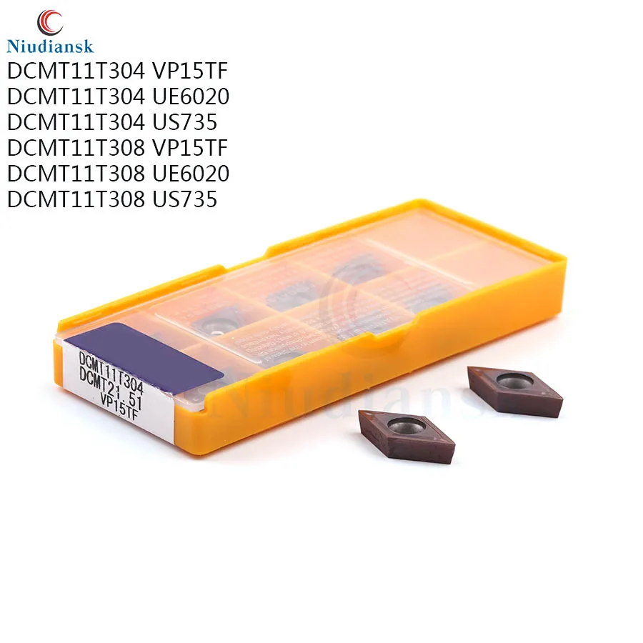 DCMT11T304 VP15TF UE6020 US735 Высококачественная карбидная вставка металлический токарный