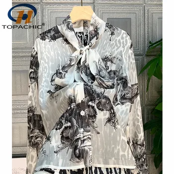 1.2 2020 Early Spring New Bow Print Pattern Vintage Silk Shirt Women Temperament Double-layer Collar long sleeve Elegant Blouse
1.2 2020 Early Spring New Bow Print Pattern Vintage Silk Shirt Women Temperament Double-layer Collar long sleeve Elegant Blouse