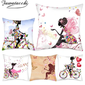 Fuwatacchi Angle Girl Cushion Cover Butterfly Linen Pillow Cover for Home Chair Sofa Car Decoration Throw Pillowcases 45x45cm
Fuwatacchi Angle Girl Cushion Cover Butterfly Linen Pillow Cover for Home Chair Sofa Car Decoration Throw Pillowcases 45x45cm