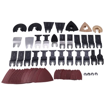 72 Pcs/Set Oscillating Multitool Saw Blades Accessories Kit Multitool Blades Universal
72 Pcs/Set Oscillating Multitool Saw Blades Accessories Kit Multitool Blades Universal