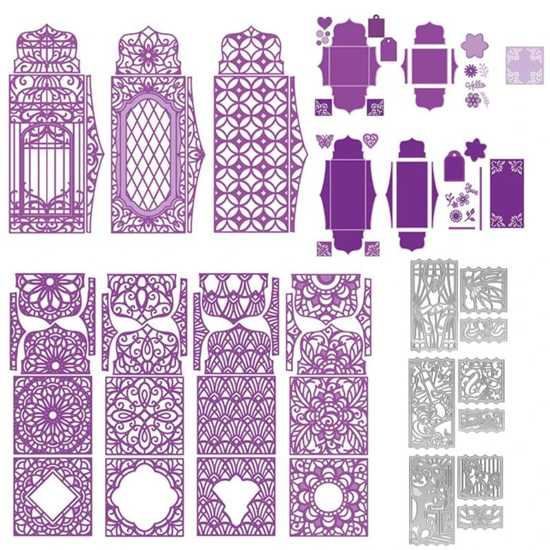 3D Box Hollowed Pattern Frame Flower Butterfly Metal Cutting Dies for Scrapbooking DIY Embossing Cards Decor Crafts New 2019
3D Box Hollowed Pattern Frame Flower Butterfly Metal Cutting Dies for Scrapbooking DIY Embossing Cards Decor Crafts New 2019