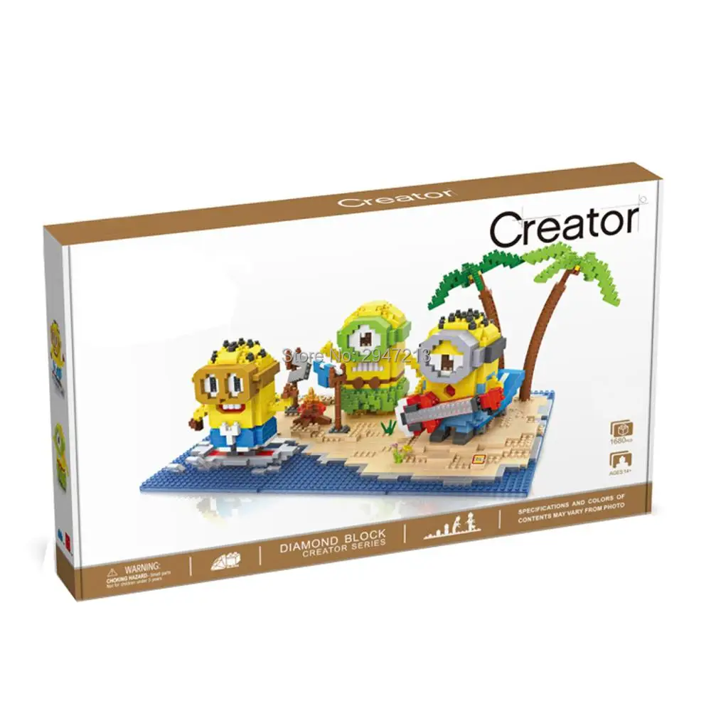 hot LegoINGlys creators classic Cartoon minion summer Island paradise figures model mini micro diamond blocks nano bricks toys
hot LegoINGlys creators classic Cartoon minion summer Island paradise figures model mini micro diamond blocks nano bricks toys