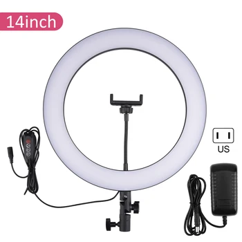 14 inch LED ring light live light US standard plug M36 black Studio Photography Photo Ring Fill Light Tripod for Live Stream
14 inch LED ring light live light US standard plug M36 black Studio Photography Photo Ring Fill Light Tripod for Live Stream