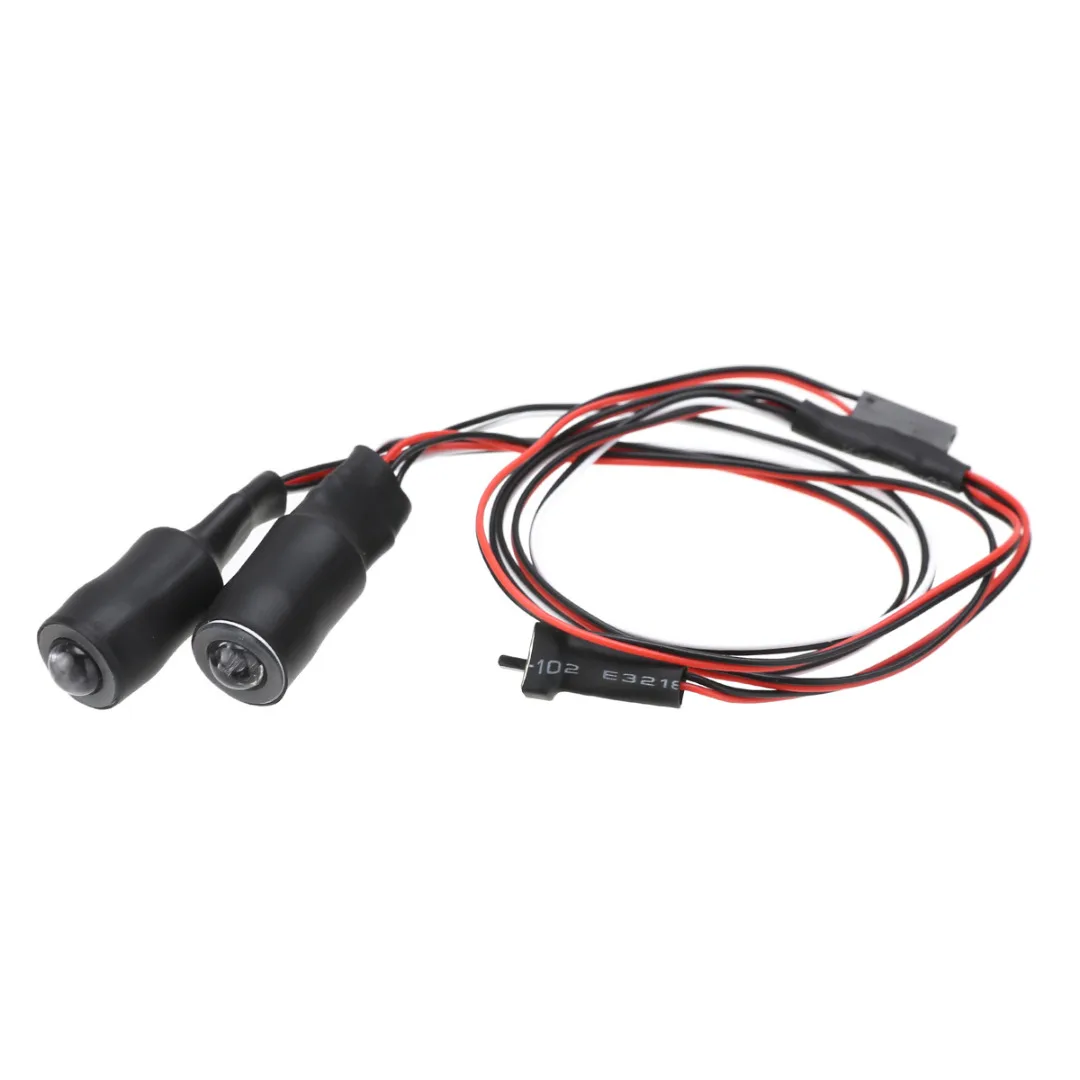 2 LEDs 10mm/13mm Red White Blue Yellow Green Angel Eyes LED Headlight Light For 1/10 RC Cars Truck