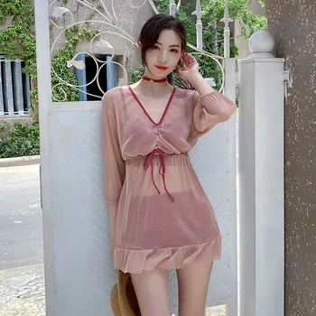 Swimsuit Woman 2020 Two Piece Korean Swimwear Bikini Bikinis Female New Three Smock Plastic Underwire Bracket Push Up Split
Swimsuit Woman 2020 Two Piece Korean Swimwear Bikini Bikinis Female New Three Smock Plastic Underwire Bracket Push Up Split