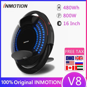 

Original INMOTION V8 Unicycle One Wheel Electric Hover Skate Self Balancing Scooter With Decorative Lamps Monowheel Hover Board