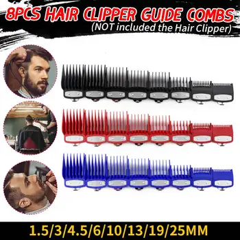 8Pcs Hair Clipper Cutting Guide Combs Set With Metal Clip Replacement Tools For WAHL Hair Cutting Machine
8Pcs Hair Clipper Cutting Guide Combs Set With Metal Clip Replacement Tools For WAHL Hair Cutting Machine