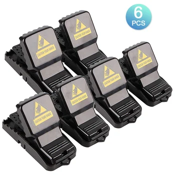 6Pcs/Set Black Mouse Traps Rodent Snap Trap Bait Rat Trap Catcher Mouse Busters Reusable For Home Garden Pest Control 
6Pcs/Set Black Mouse Traps Rodent Snap Trap Bait Rat Trap Catcher Mouse Busters Reusable For Home Garden Pest Control